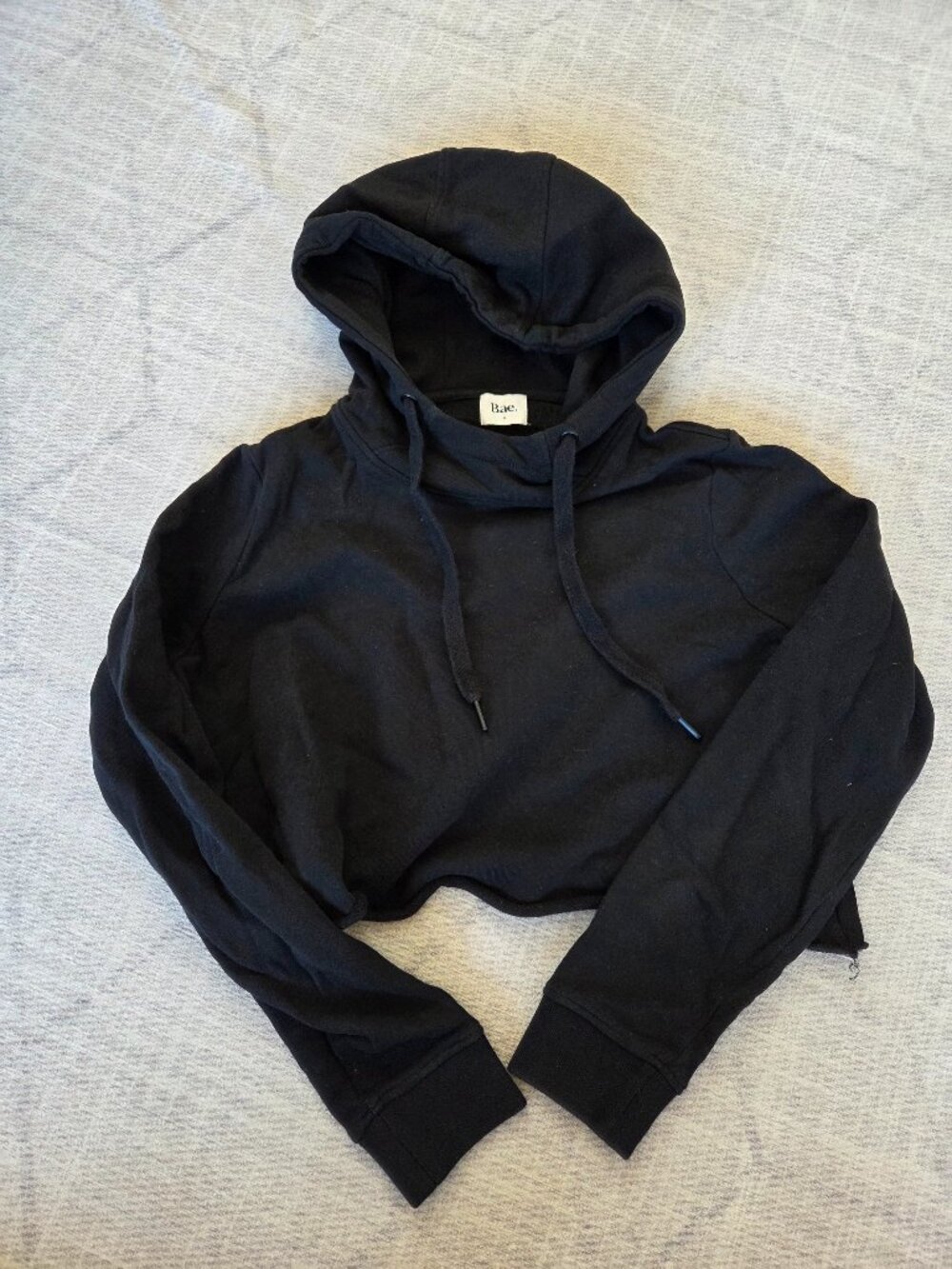 Bae maternity over bump crop hoodie